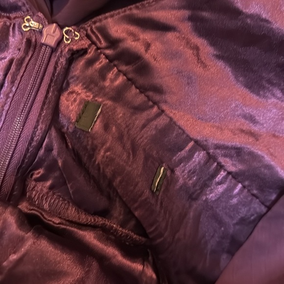 Enchant My Love Dark Purple V-Neck Long Sleeve Maxi Dress - Picture 8 of 8